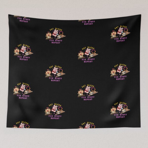 Item preview, Eat Sleep Fix Stuff Repeat designed and sold by GlobalHunt.