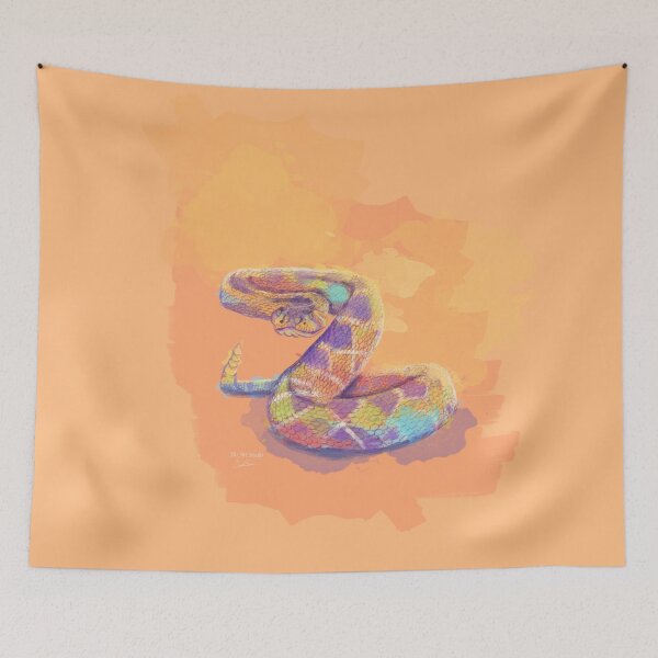 Item preview, King of the Sands - Rattlesnake illustration designed and sold by Flo Art Studio.