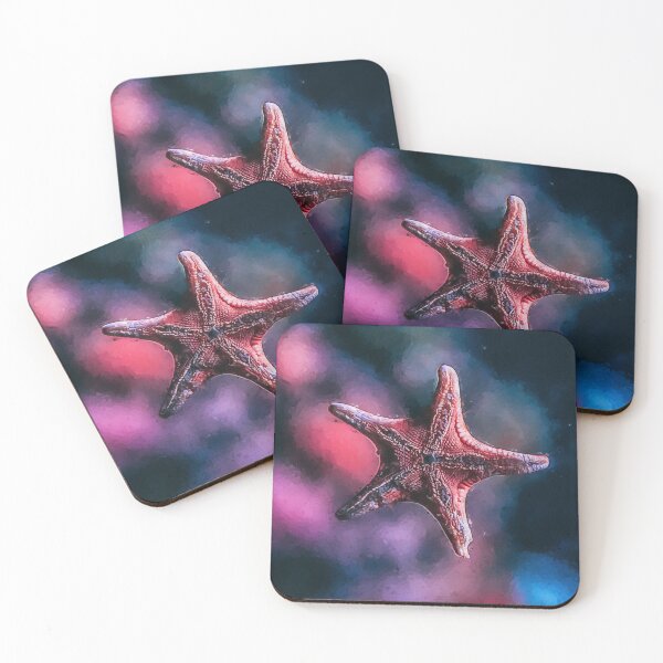 Item preview, Purple Starfish Under The Ocean, Cute Starfish Under the Ocean Life, Purple Sea Star Under The Ocean, Adorable Starfish Realistic Painting designed and sold by Trendymotion.