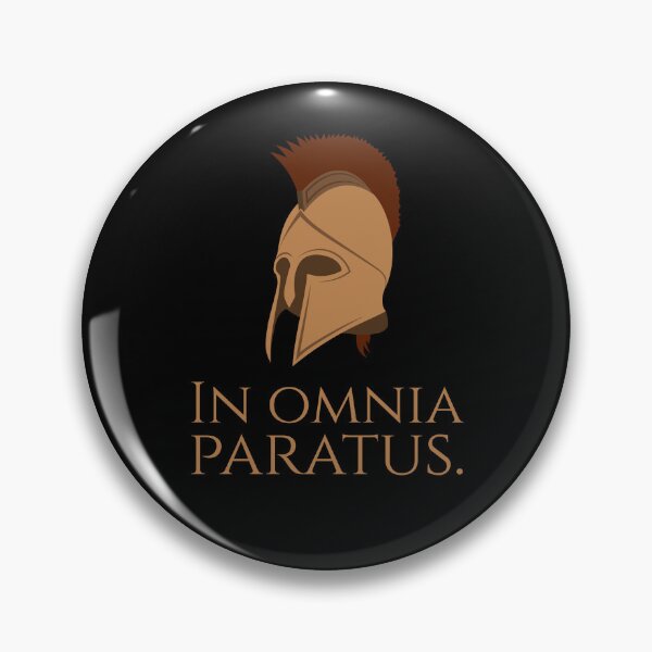 Item preview, Motivational Latin Quote - Omnia Paratus - Prepared In All Things - Ready For Anything designed and sold by Styrman.