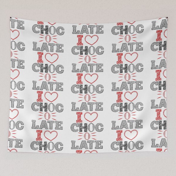 Item preview, I Love Chocolate Design - Black and Red designed and sold by CreativNode.