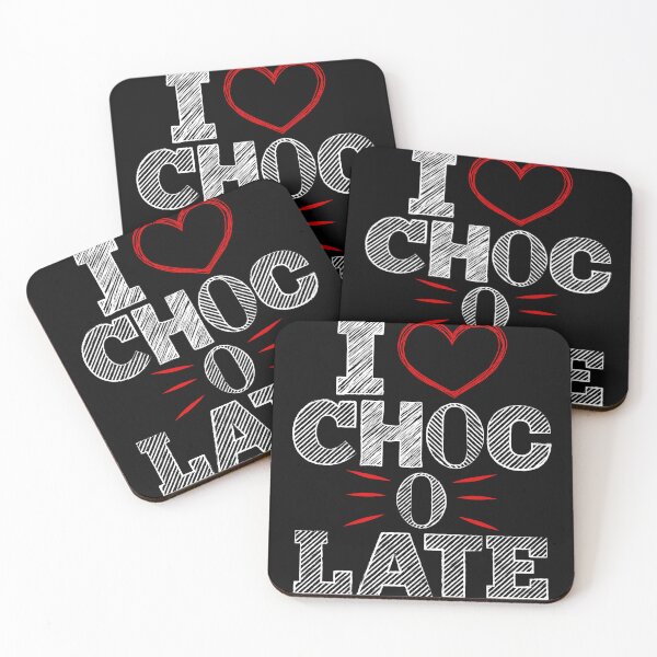 Item preview, I Love Chocolate Design - White and Red designed and sold by CreativNode.