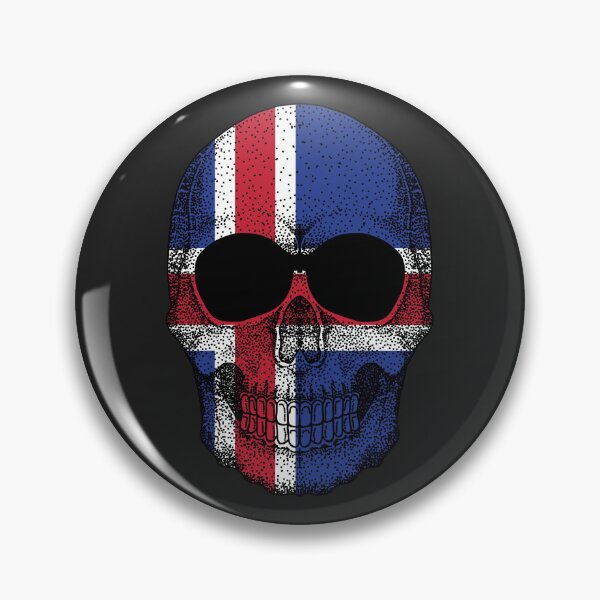 Item preview, Iceland flag Skull designed and sold by pretty4u.