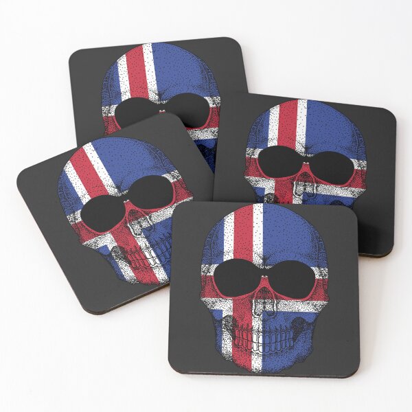 Item preview, Iceland flag Skull designed and sold by pretty4u.