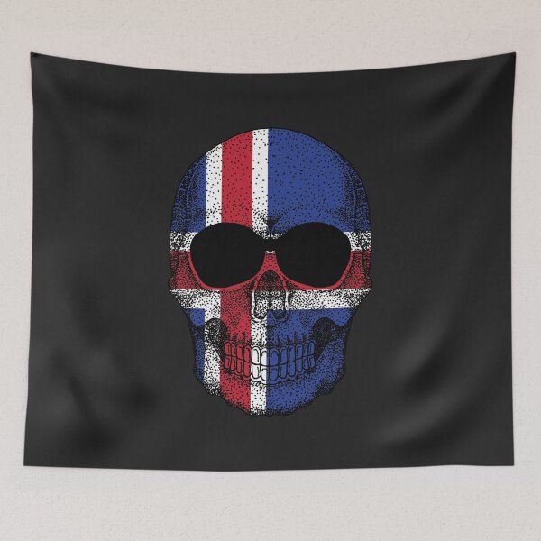 Item preview, Iceland flag Skull designed and sold by pretty4u.