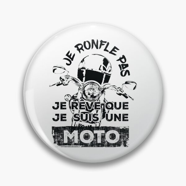 Artikelvorschau, Je ronfle pas, je rêve que je suis une moto - Noir entworfen und verkauft von F440.