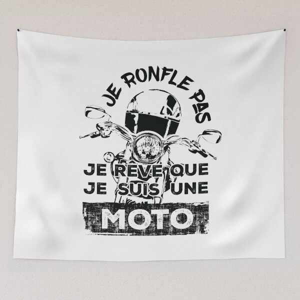 Item preview, Je ronfle pas, je rêve que je suis une moto - Noir designed and sold by F440.