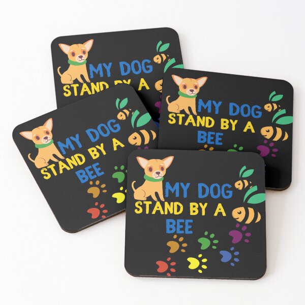 Item preview, Cute little dog stands by a bee designed and sold by dineshshop1.
