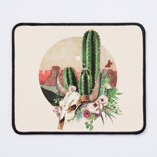 Item preview, Desert cactus, watercolor cow Skull and succulents plant, catus and flowers designed and sold by Collagedream.