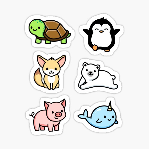 Cute Animal Sticker Pack 1 Sticker