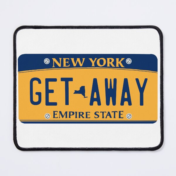 Item preview, Get away car license plate designed and sold by palmwooddesigns.
