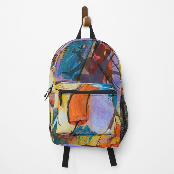 Item preview, A girl with butterfly wings in a multicoloured painted background designed and sold by Arteartz.