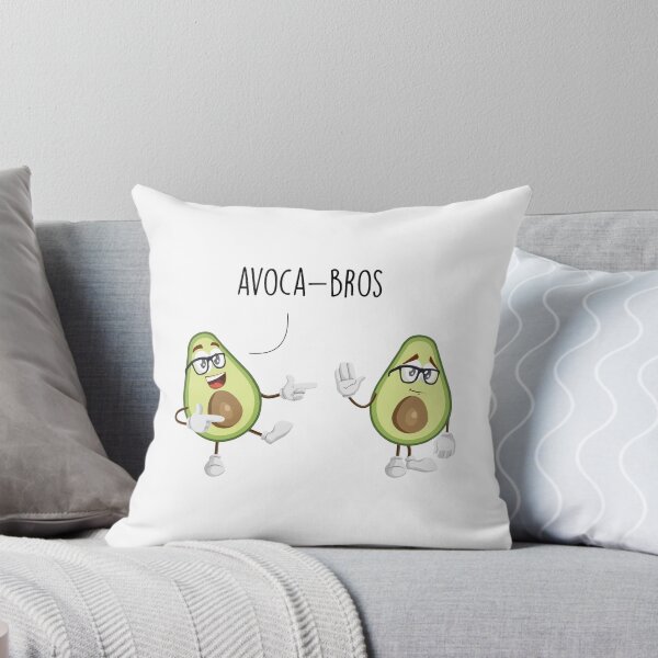 Item preview,  Avoca-bros pun, funny kawaii avocado fruit design idea vegan gift for boys, men, women, girls  designed and sold by NiceSpot.