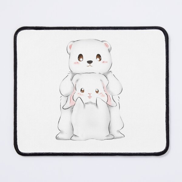 Item preview, Polar Bear and White Bunny Hug _ Bunniesmee designed and sold by bunniesmee.