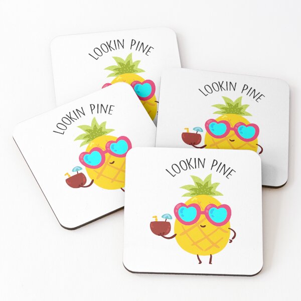 Item preview, lookin pine pineapple pun, funny kawaii pineapple fruit design idea vegan gift for men, women, girls, boys designed and sold by NiceSpot.