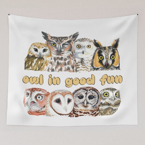 Item preview, Owl in Good Fun designed and sold by LauraWolfArtist.