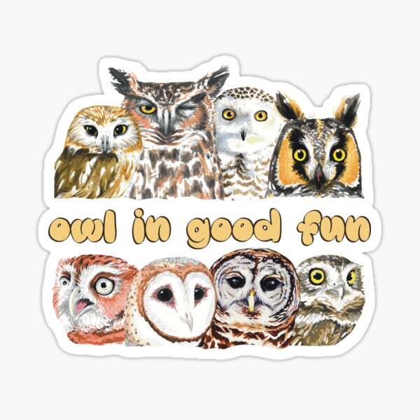Item preview, Owl in Good Fun designed and sold by LauraWolfArtist.
