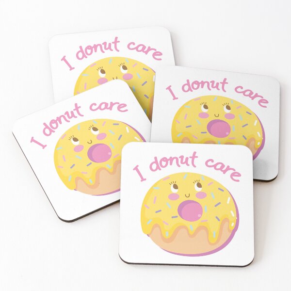 Item preview, I Donut care Pun, Donut pun quotes, funny kawaii Food vegan gift for women, girls  designed and sold by NiceSpot.
