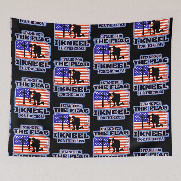 Item preview, I Stand For The Flag And Kneel For The Cross  designed and sold by WoodburyLake.