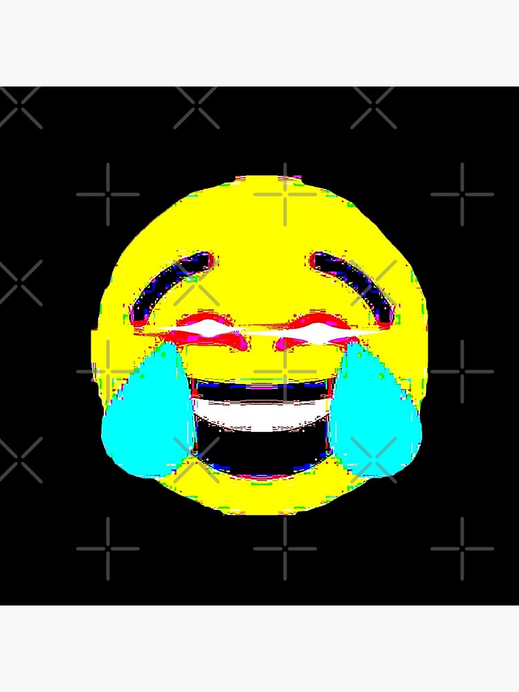 Deep Fried Cry Laughing Emoji Poster For Sale By Yeahiranian Redbubble