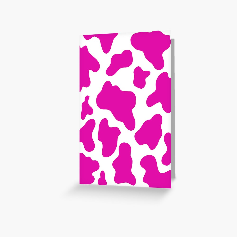 Hot Pink Cow Print