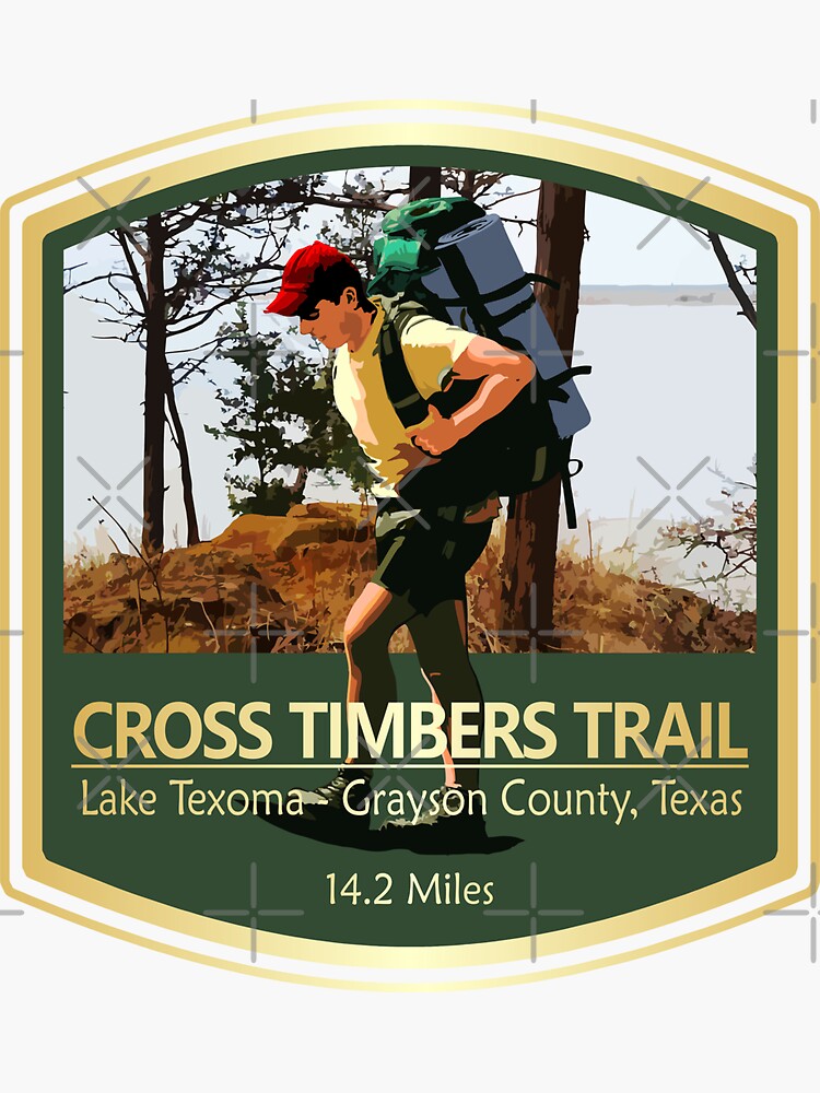 "Cross Timbers Trail (PF)" Sticker for Sale by Redbubble
