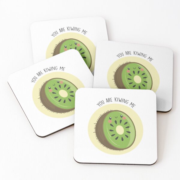 Item preview, you are kiwing me pun, funny kawaii kiwi fruit design idea vegan gift for men, women, girls, boys designed and sold by NiceSpot.