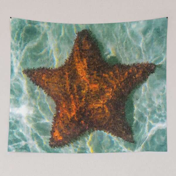 Item preview, Orange Starfish Under The Ocean, Cute Starfish Under the Ocean Life, Orange Sea Star Under The Ocean, Adorable Starfish Realistic Painting designed and sold by Trendymotion.