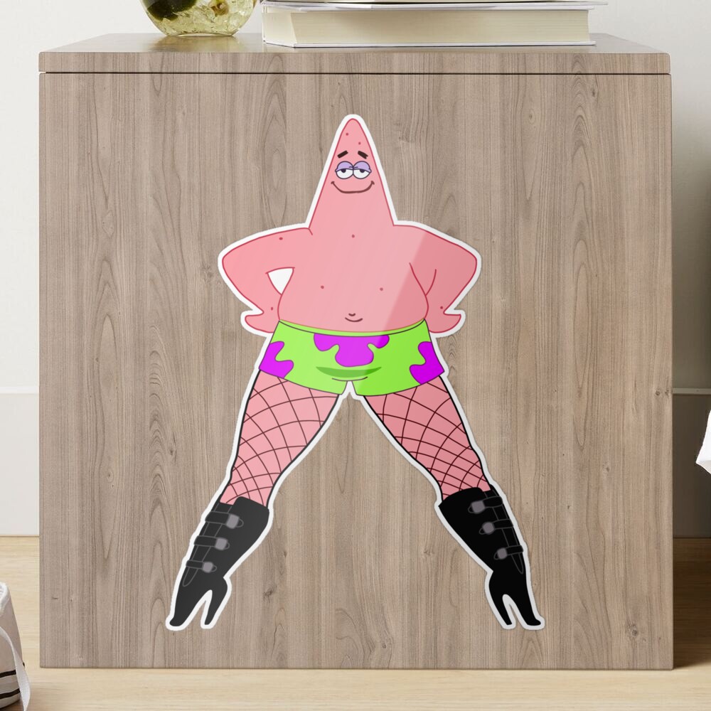 Patrick in heels Sticker for Sale by palmwooddesigns