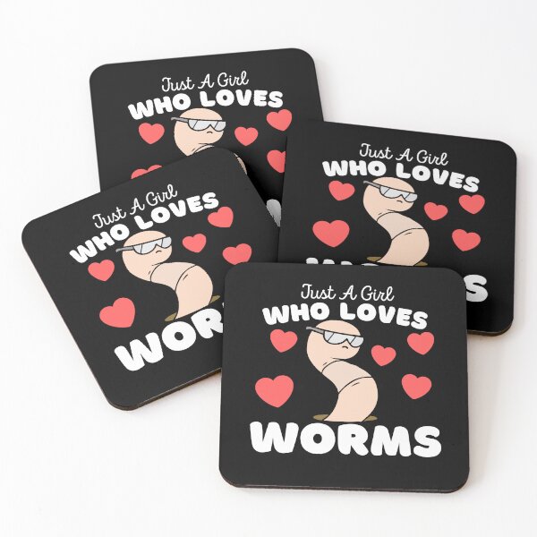 Item preview, Just A Girl Who Loves Worms - Cute Funny Kids Design designed and sold by Motion Designs.