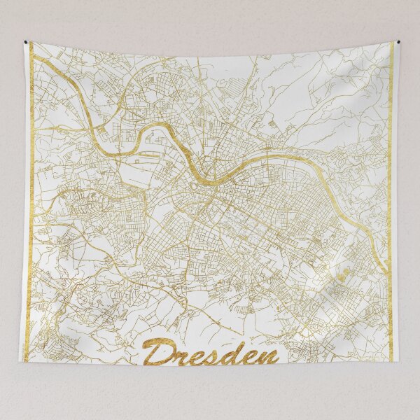 Item preview, Dresden Map Gold designed and sold by HubertRoguski.