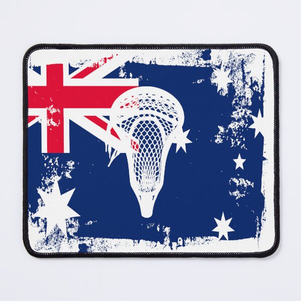Item preview, Lacrosse Flag with Stickhead - Australia designed and sold by Lax-Love.