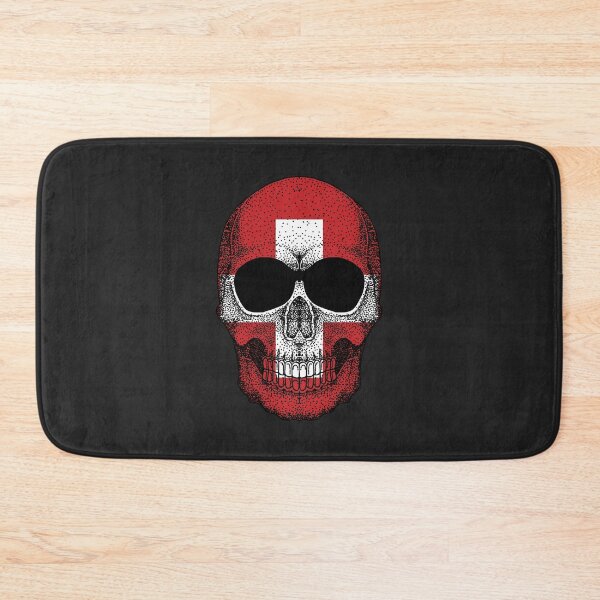Item preview, Switzerland flag Skull designed and sold by pretty4u.
