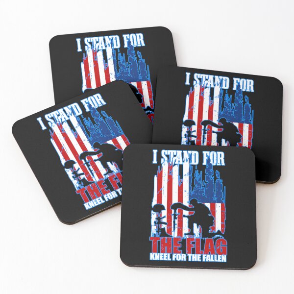 Item preview, I Stand For The Flag And Kneel For The Fallen designed and sold by WoodburyLake.