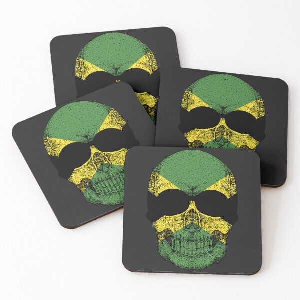 Item preview, Jamaica flag Skull designed and sold by pretty4u.