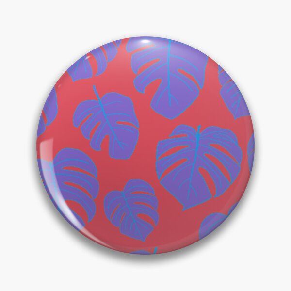 Item preview, Purple Tropical Jungle Leaves Pattern Design, Purple Monstera Leaves designed and sold by antevasinart.