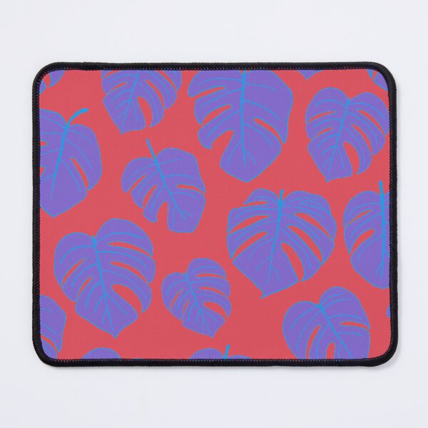 Item preview, Purple Tropical Jungle Leaves Pattern Design, Purple Monstera Leaves designed and sold by antevasinart.