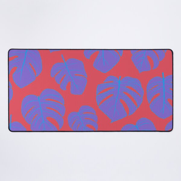 Item preview, Purple Tropical Jungle Leaves Pattern Design, Purple Monstera Leaves designed and sold by antevasinart.