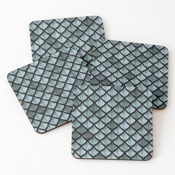 Item preview, Dragonscale - Pearl Grey designed and sold by katymakesthings.