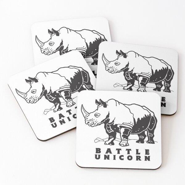 Item preview, Battle Unicorn, Forth, and fear no darkness! Arise! Arise, Riders of Rhinos! designed and sold by NAJRAN.