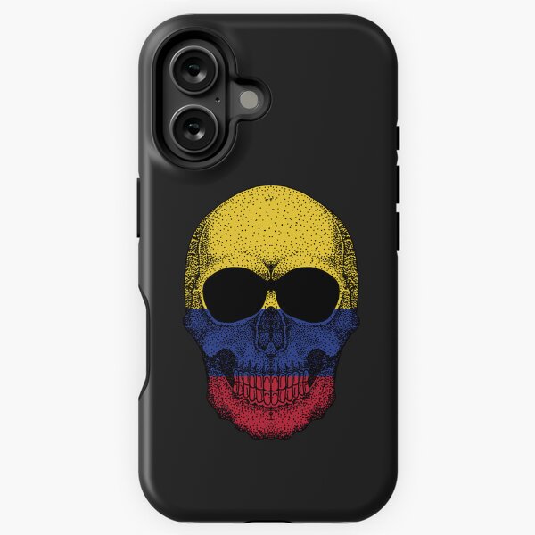 Item preview, Colombia flag Skull designed and sold by pretty4u.