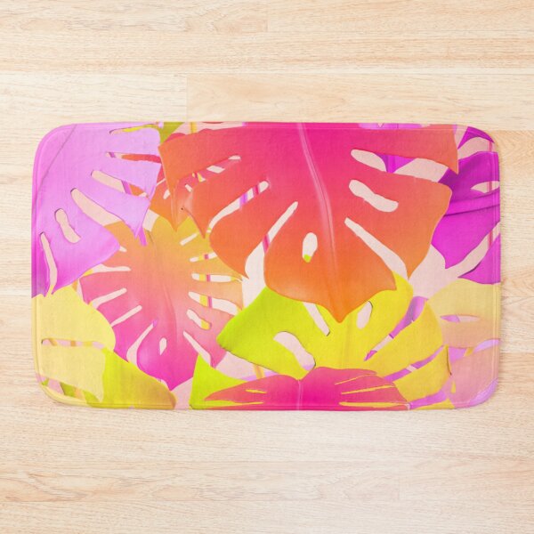 Item preview, Colorful Tropical Jungle Leaves Pattern Design, Colorful Monstera Leaves designed and sold by antevasinart.