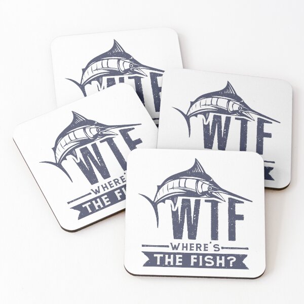 Item preview, Funny Fishing WTF Where's the Fish? designed and sold by wingstar.