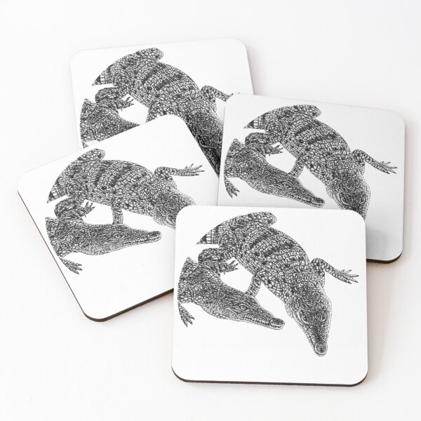 Item preview, Philippine crocodile illustration designed and sold by LorenDowding.
