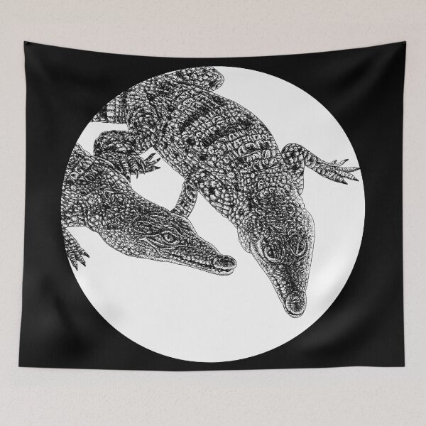 Item preview, Philippine crocodile illustration designed and sold by LorenDowding.
