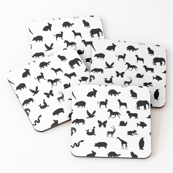 Item preview, Animal fair on black on white designed and sold by TerenceLacey.