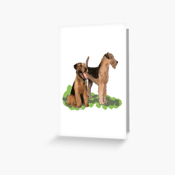 Airedale Terriers Greeting Card