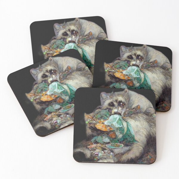 Item preview, Raccoon Eating Trash designed and sold by selfreference2.