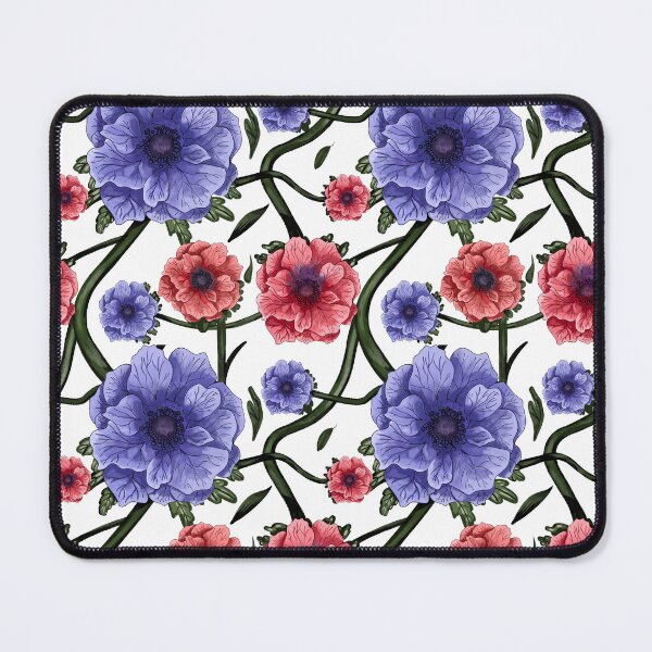 Item preview, Purple and Red Anemone Flowers: White Background designed and sold by Jessiemay-arts.