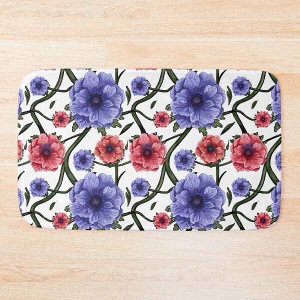 Item preview, Purple and Red Anemone Flowers: White Background  designed and sold by Jessiemay-arts.